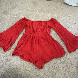 Off Shoulder Romper